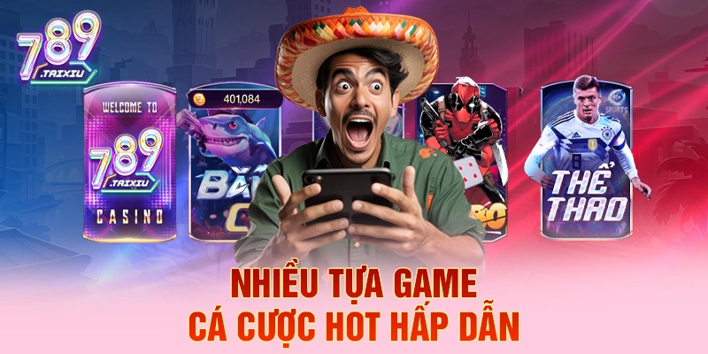 Đa dạng tựa game cá cược hấp dẫn tại gg88